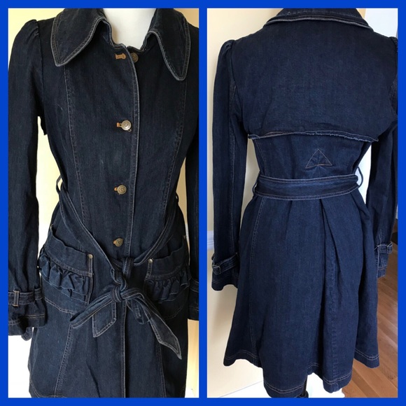 Betsey Johnson Jackets & Blazers - Trendy Betsey Johnson New York Trench Coat